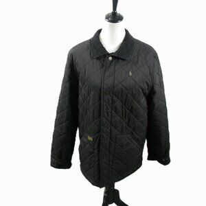 Polo Ralph Lauren Vintage Black Quilted Puffer Jacket Size XL